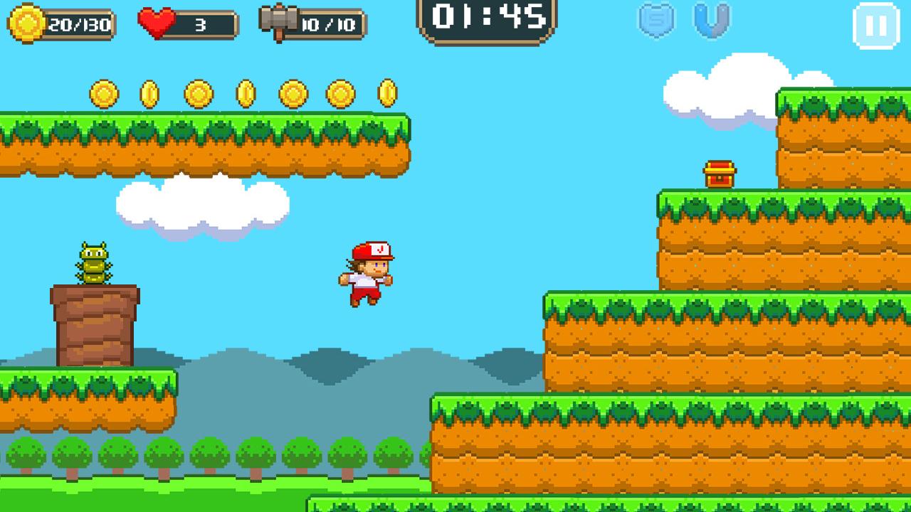 اسکرین شات 8 بازی Super Jim Jump - pixel 3d