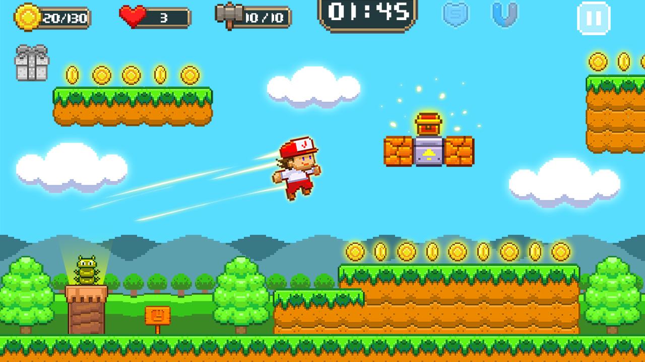 اسکرین شات 3 بازی Super Jim Jump - pixel 3d