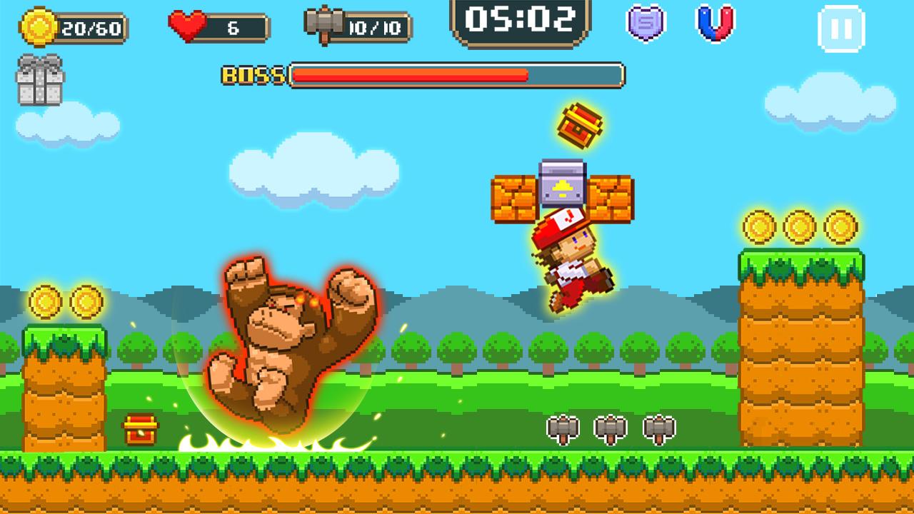 اسکرین شات 2 بازی Super Jim Jump - pixel 3d