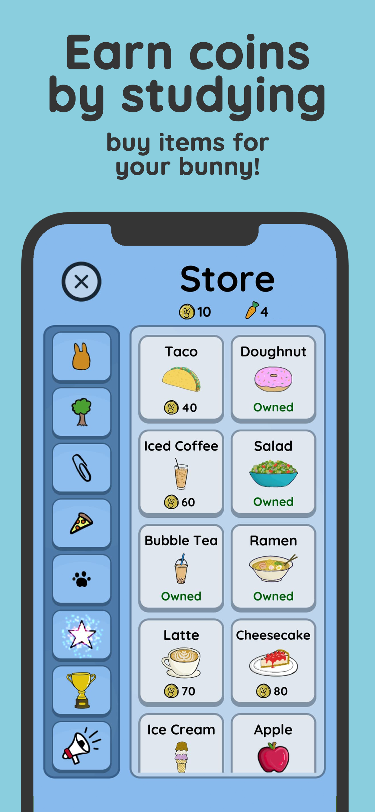 اسکرین شات 3 برنامه Study Bunny: Focus Timer