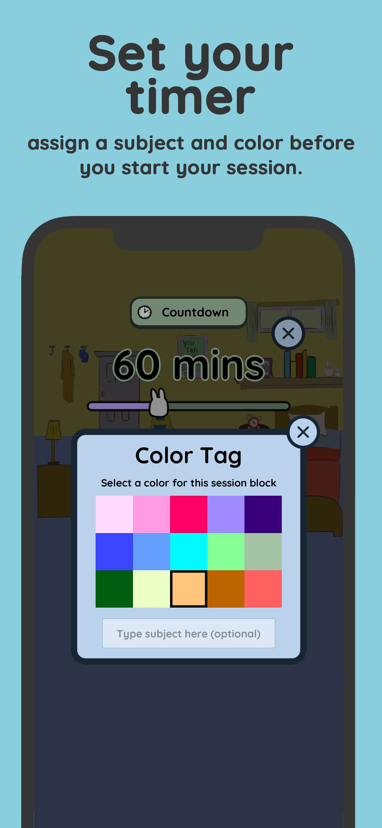 اسکرین شات 6 برنامه Study Bunny: Focus Timer