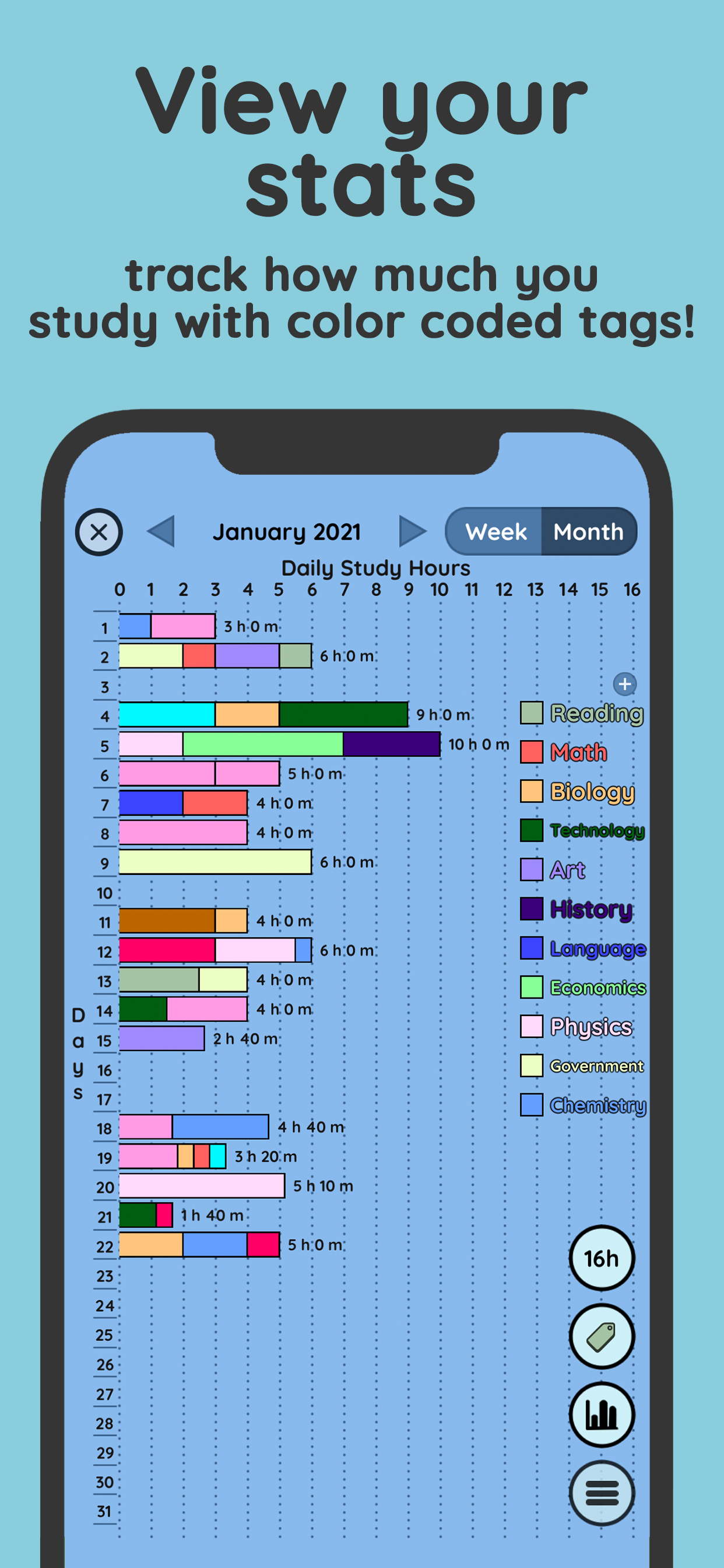 اسکرین شات 4 برنامه Study Bunny: Focus Timer