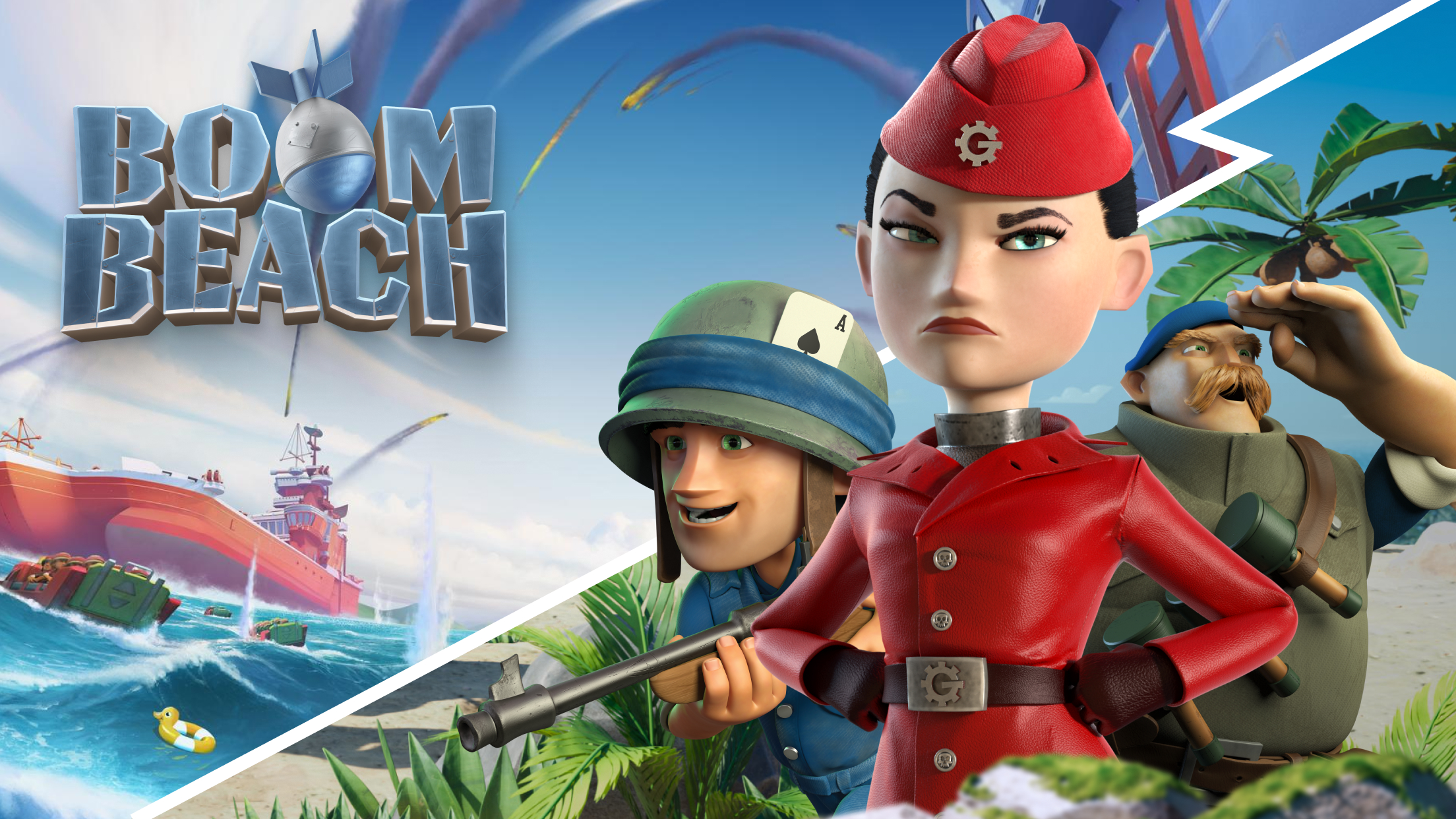 اسکرین شات 1 بازی بوم بیچ (boom beach)