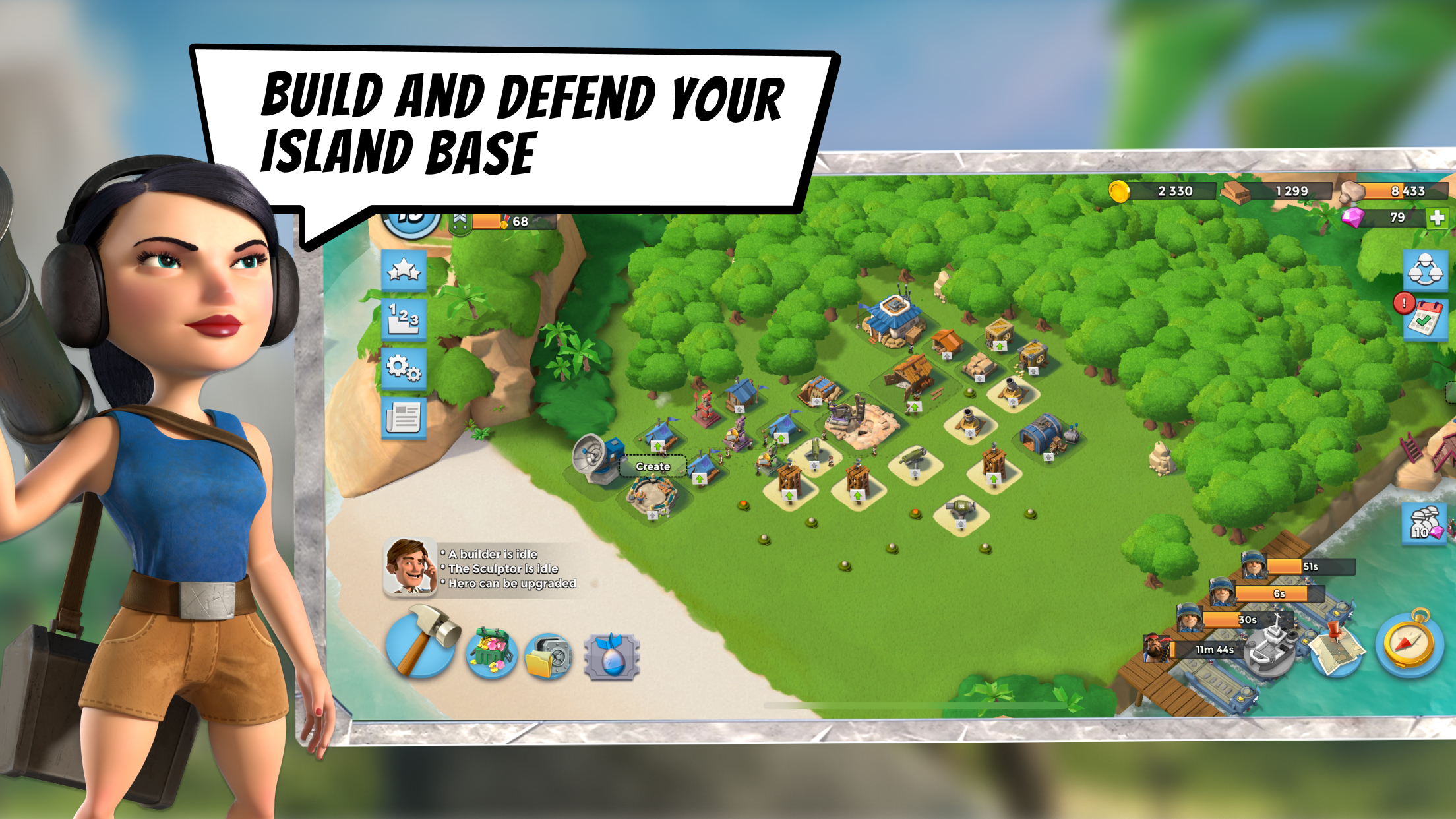 اسکرین شات بازی بوم بیچ (boom beach) 2