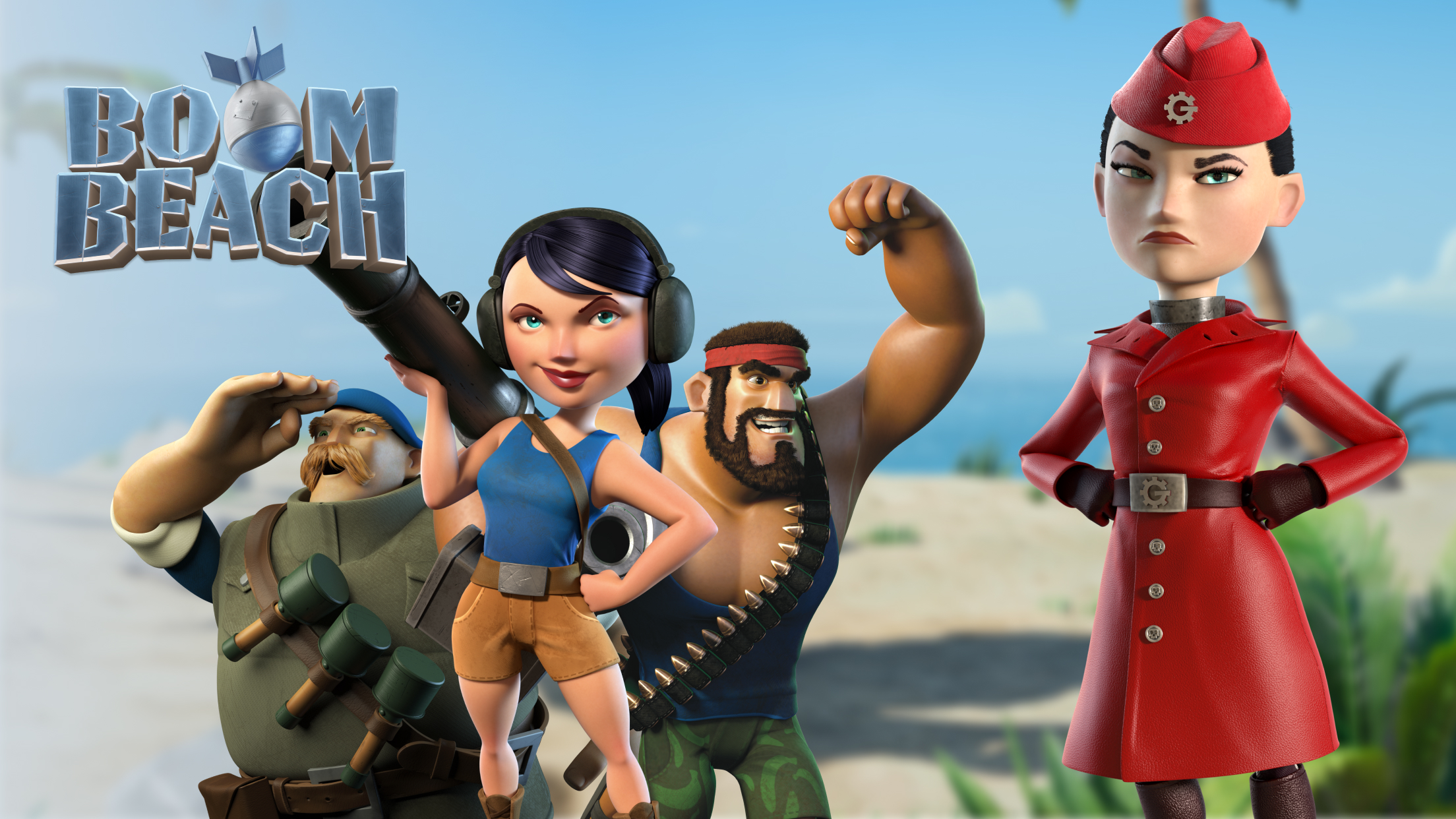 اسکرین شات 1 بازی بوم بیچ (boom beach)