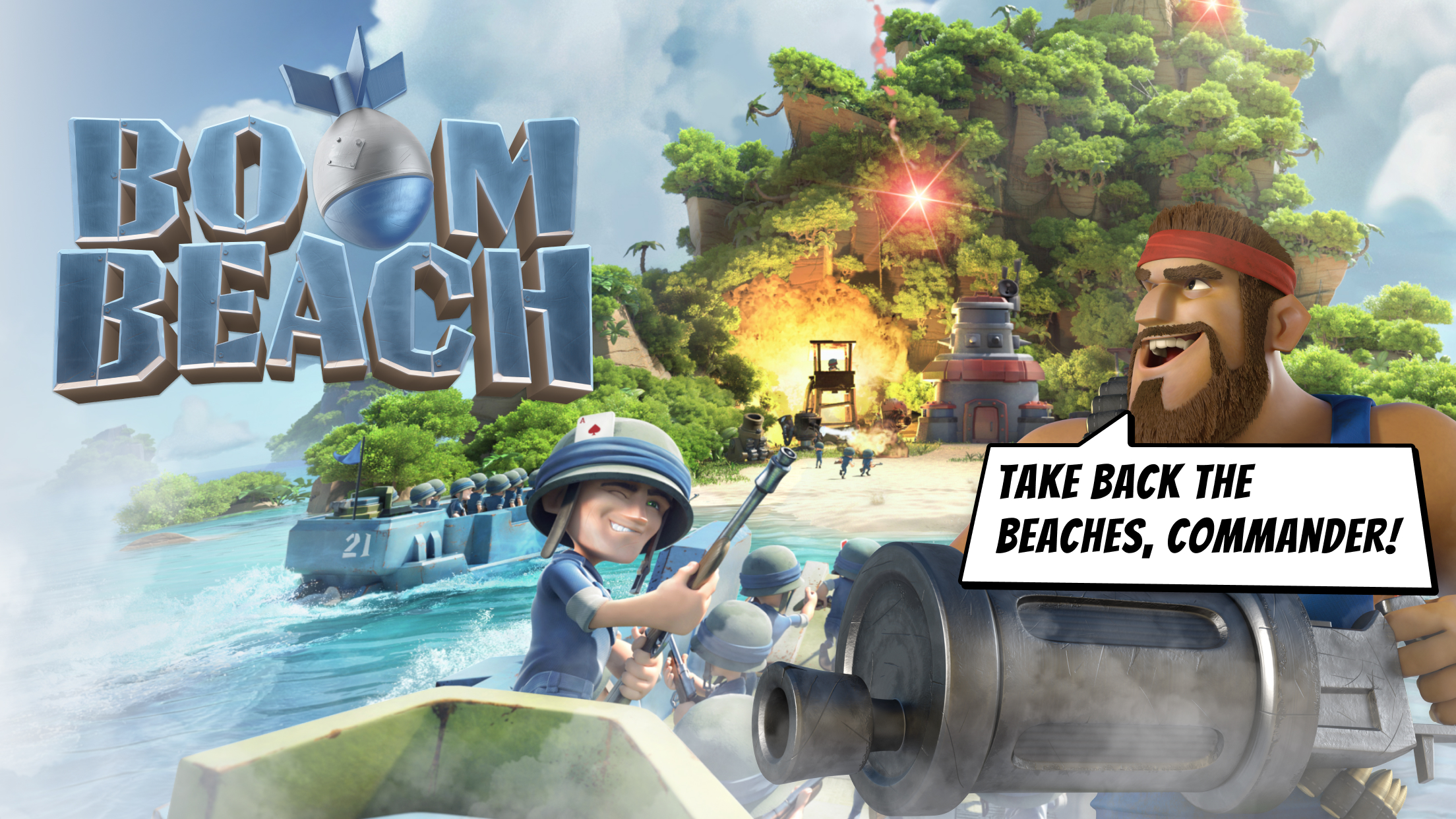 اسکرین شات بازی بوم بیچ (boom beach) 1