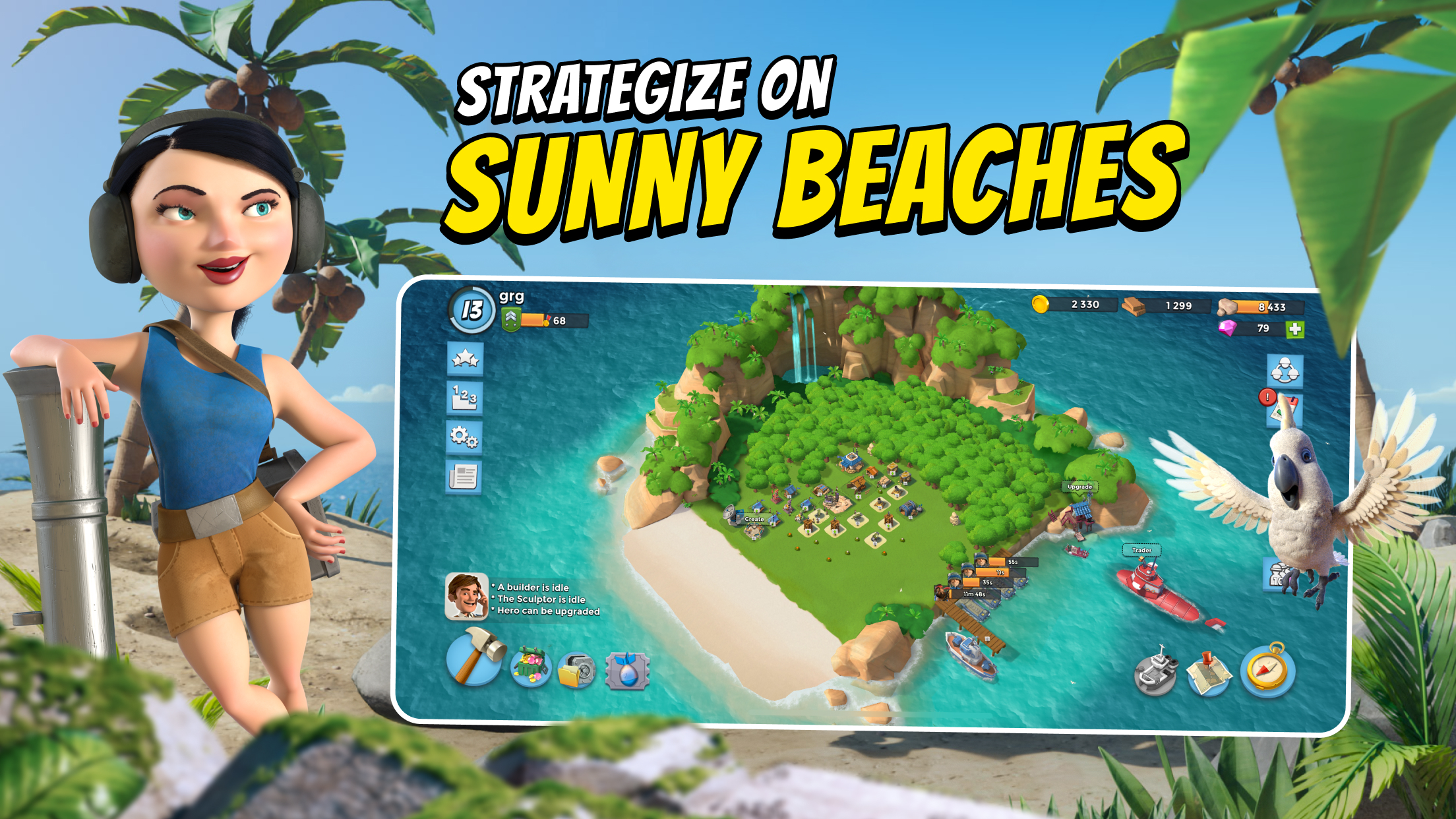 اسکرین شات 2 بازی بوم بیچ (boom beach)