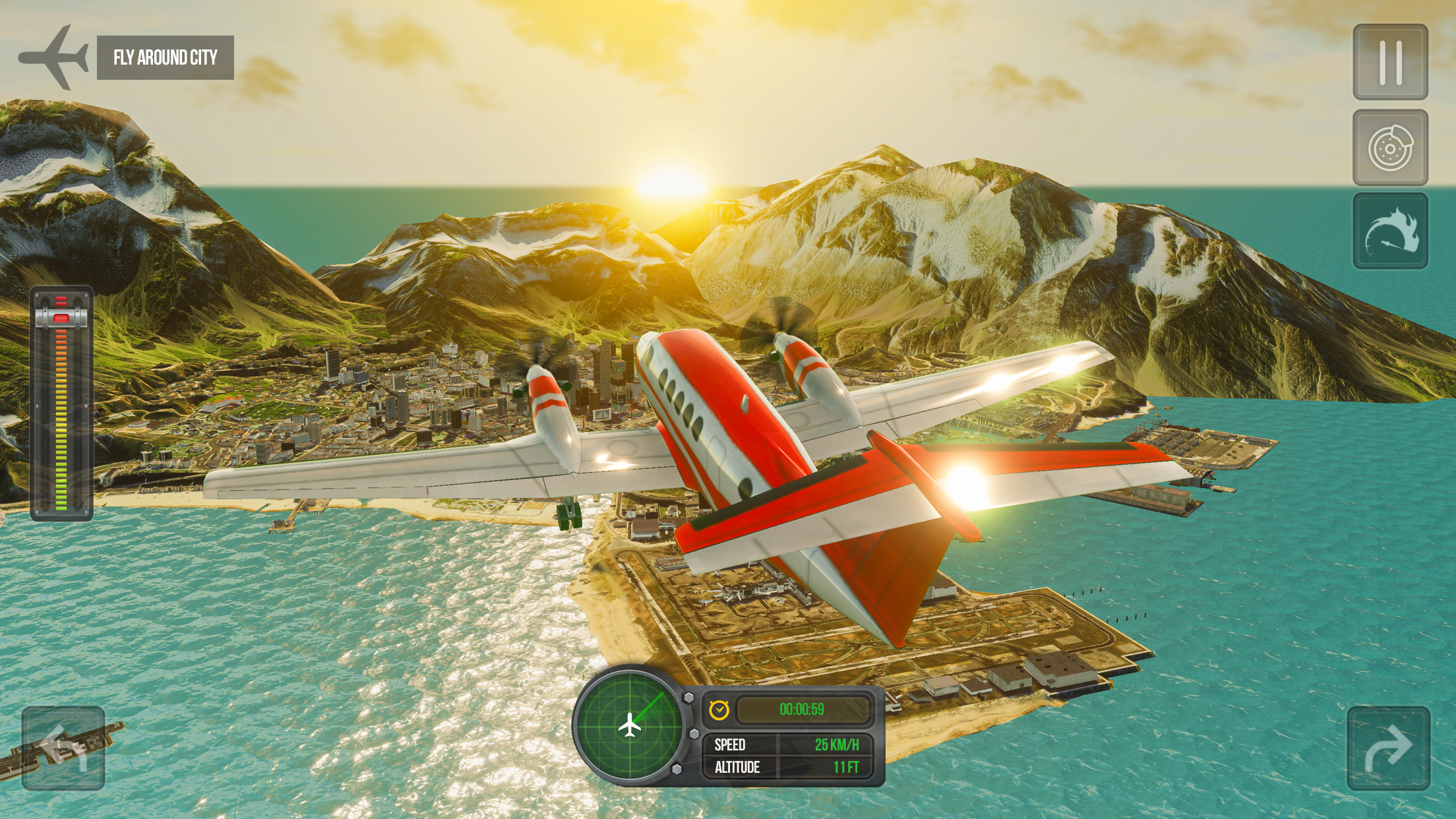 اسکرین شات 8 برنامه Flight Simulator - Plane Games