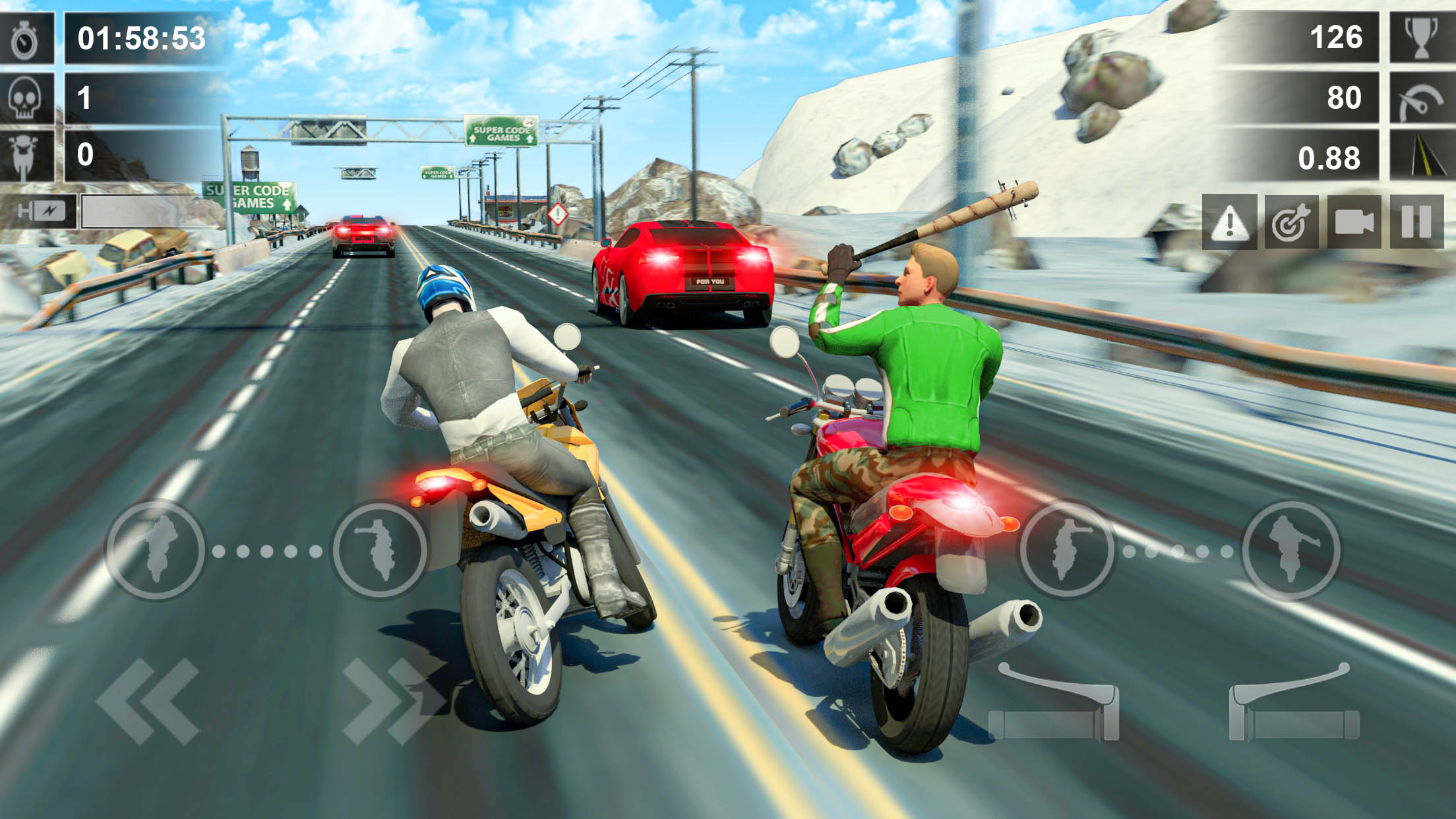 اسکرین شات 3 برنامه Road Rush - Street Bike Race