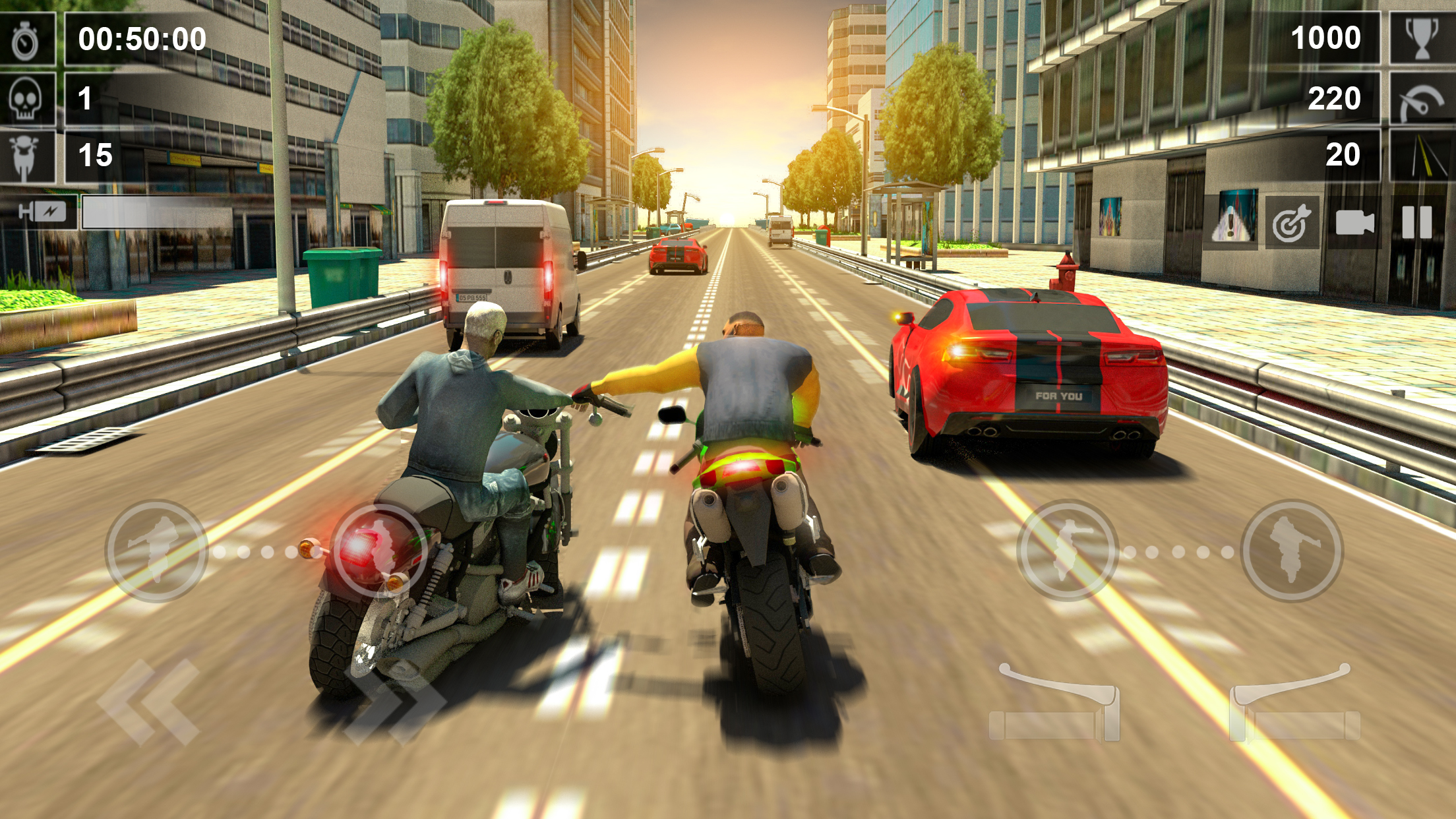 اسکرین شات 5 برنامه Road Rush - Street Bike Race