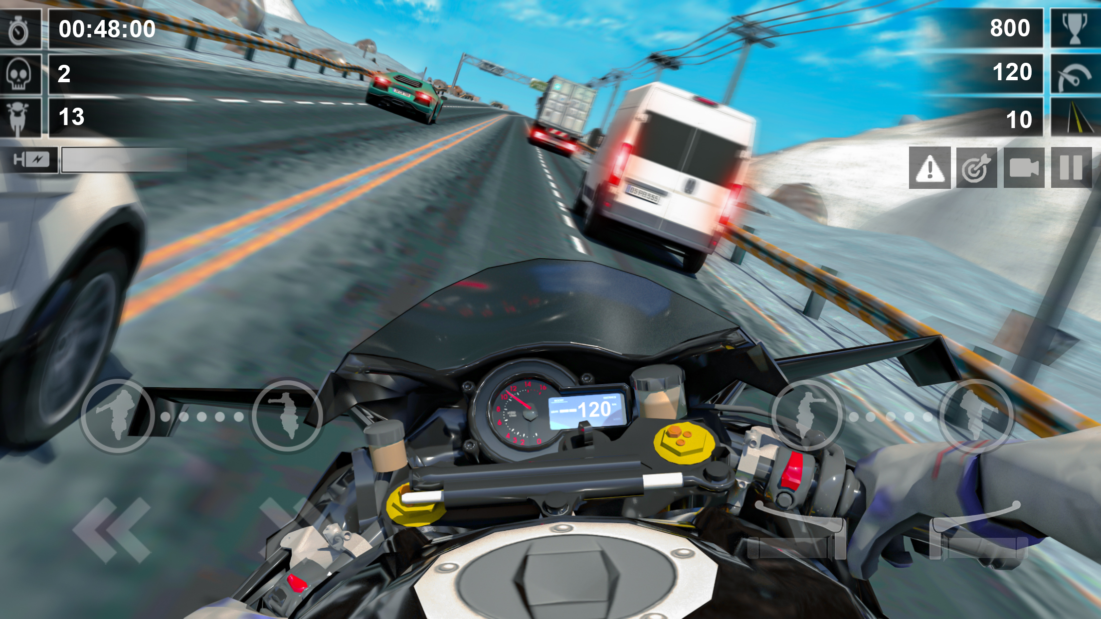 اسکرین شات 6 برنامه Road Rush - Street Bike Race
