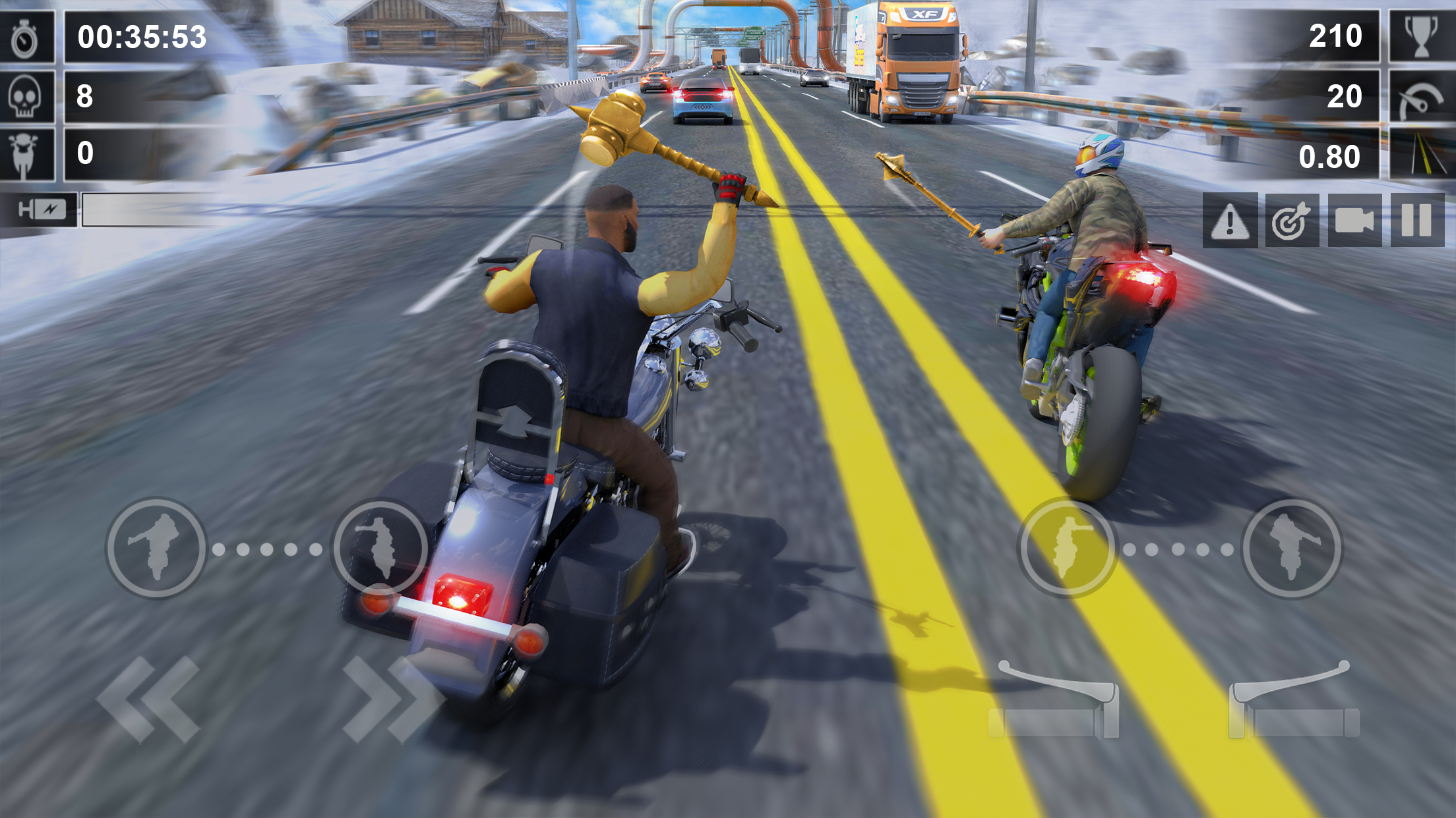 اسکرین شات 1 برنامه Road Rush - Street Bike Race