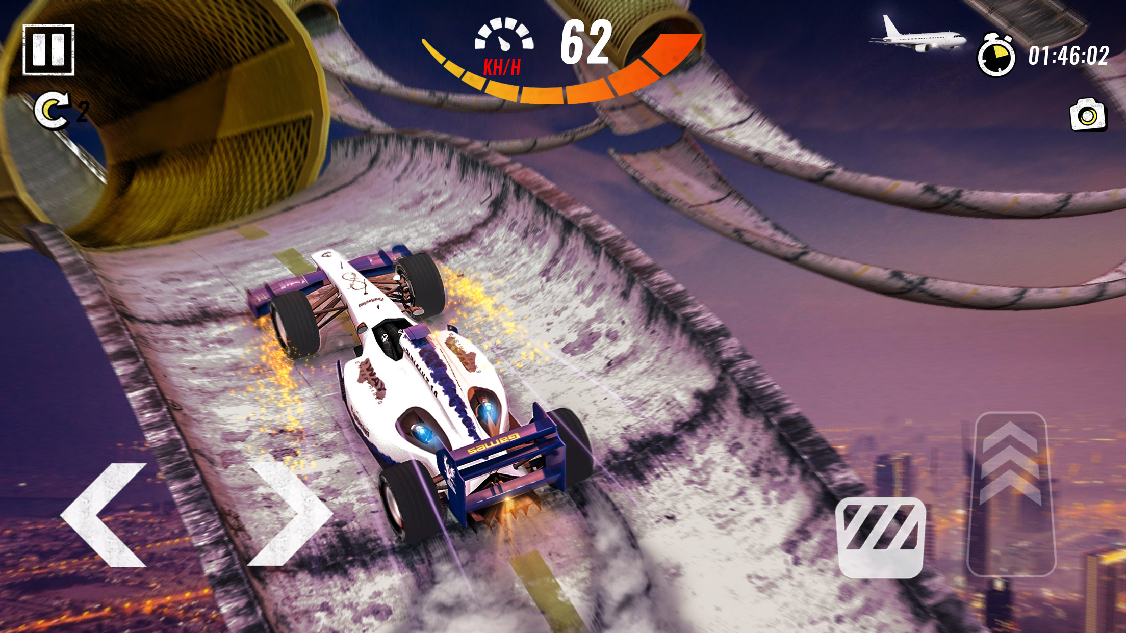 اسکرین شات 4 برنامه Mega Ramp - Formula Car Racing