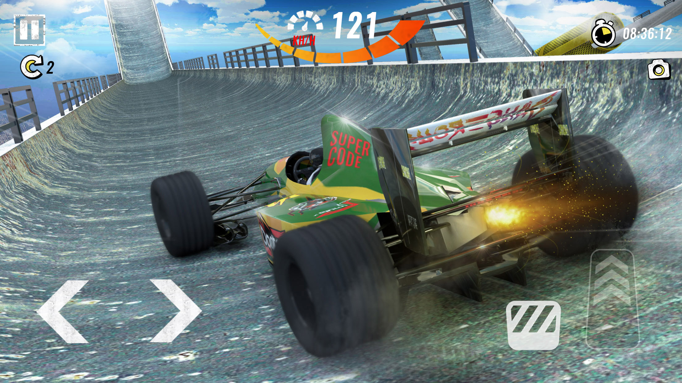 اسکرین شات 3 برنامه Mega Ramp - Formula Car Racing