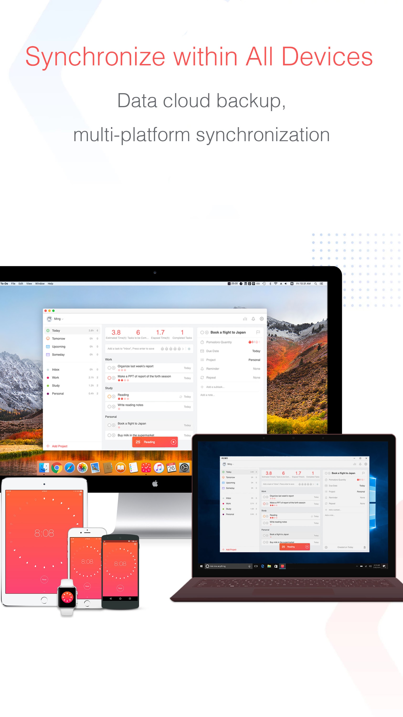 اسکرین شات 4 برنامه Focus To-Do: Pomodoro & Tasks