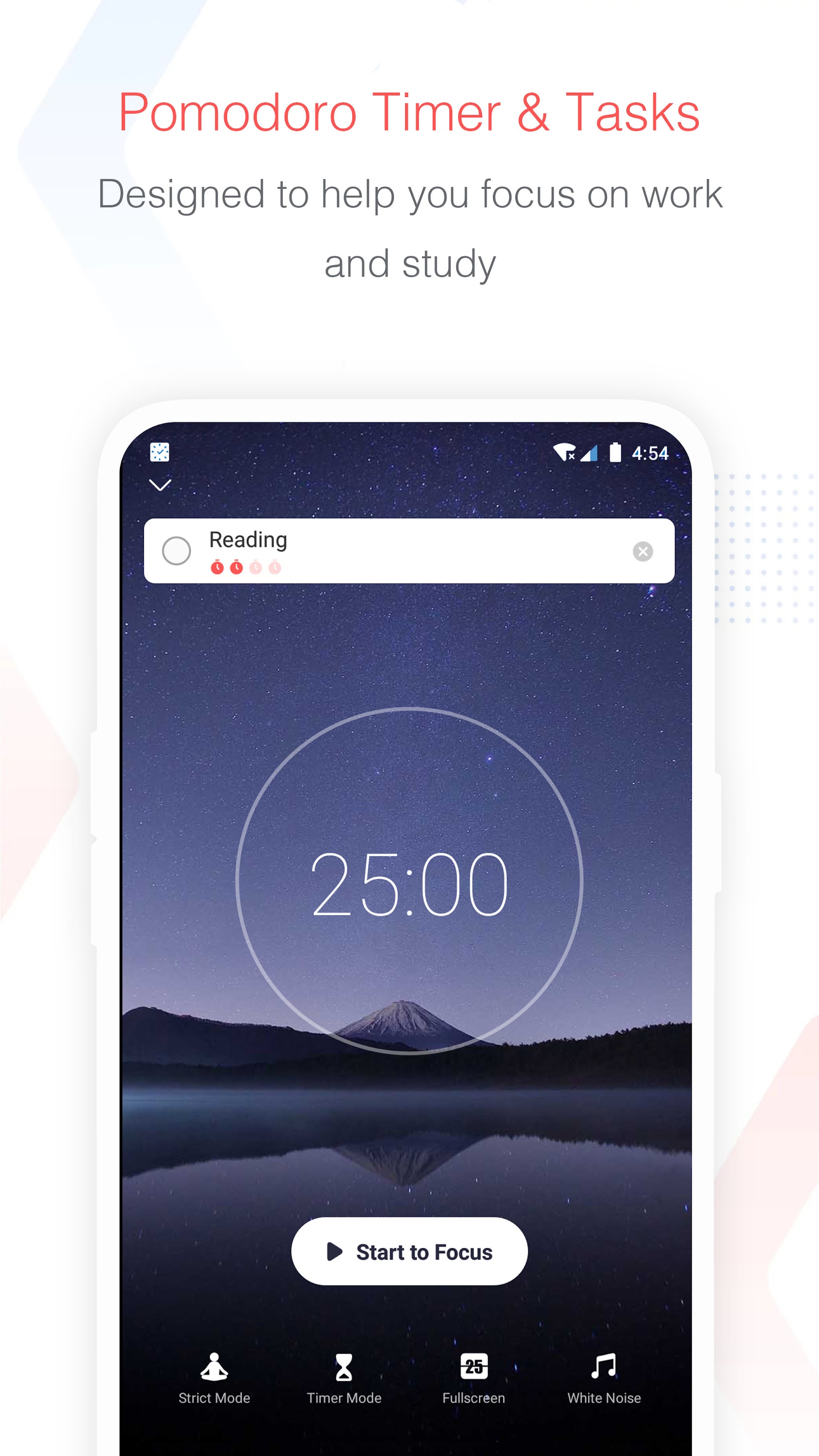 اسکرین شات 1 برنامه Focus To-Do: Pomodoro & Tasks
