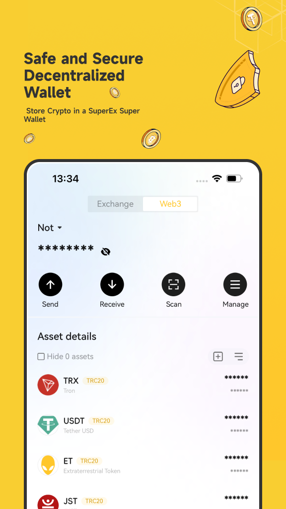 اسکرین شات 4 برنامه SuperEx: Trade Crypto & BTC