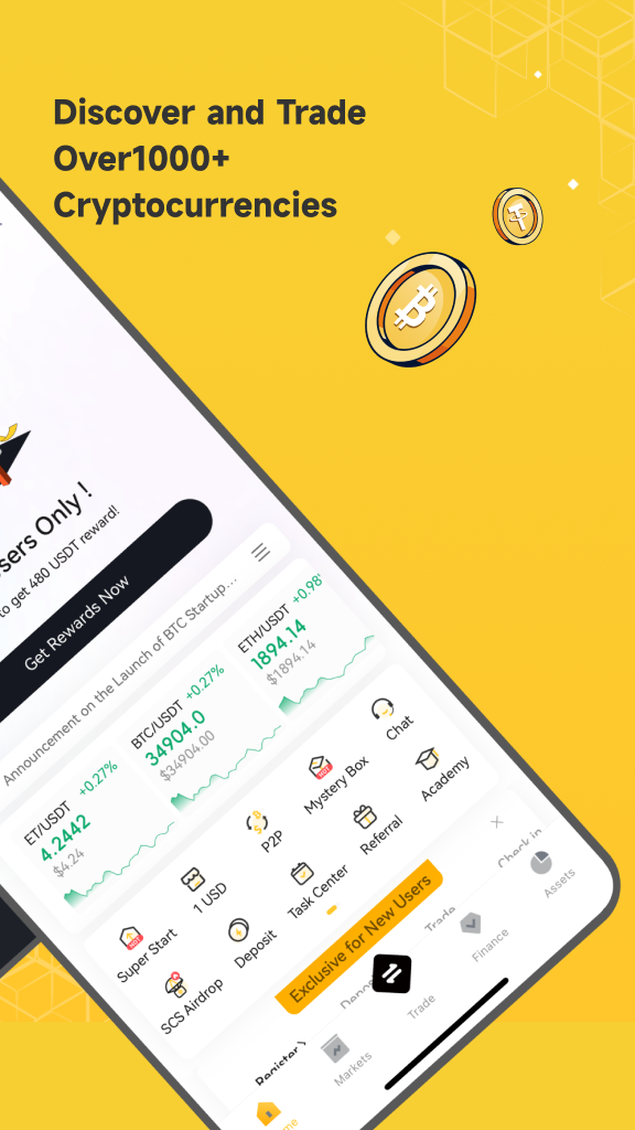 اسکرین شات 2 برنامه SuperEx: Trade Crypto & BTC