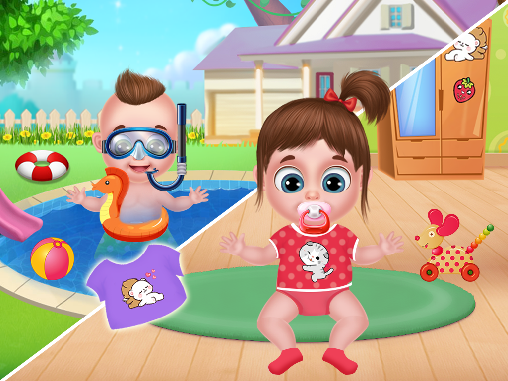 اسکرین شات 2 بازی Twins babysitter daycare games