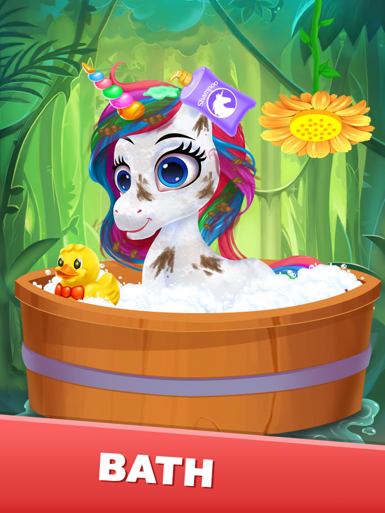 اسکرین شات 2 بازی Unicorn Pony Dressup Spa Salon