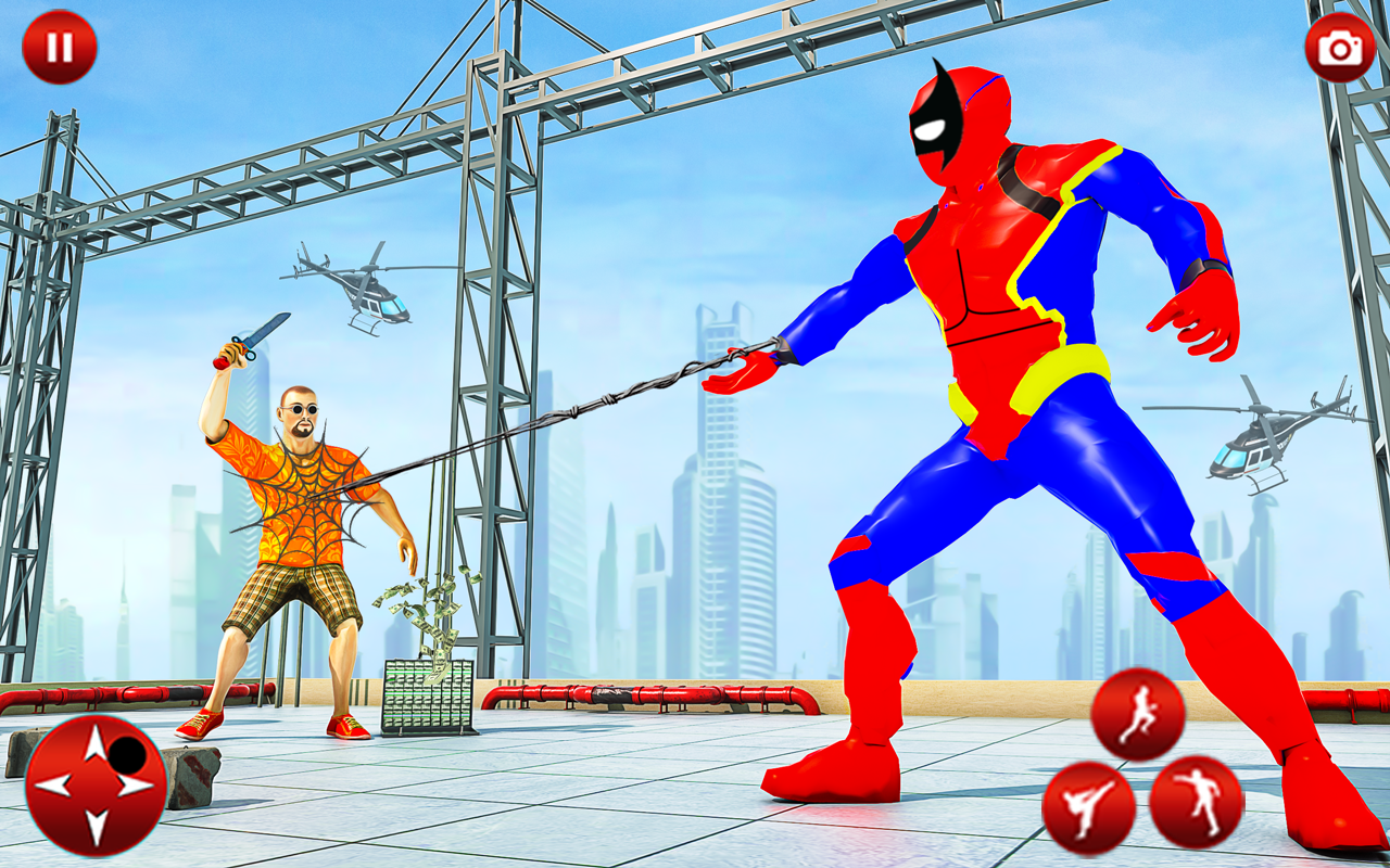 اسکرین شات 7 بازی Flying Spider Hero: Rope Hero