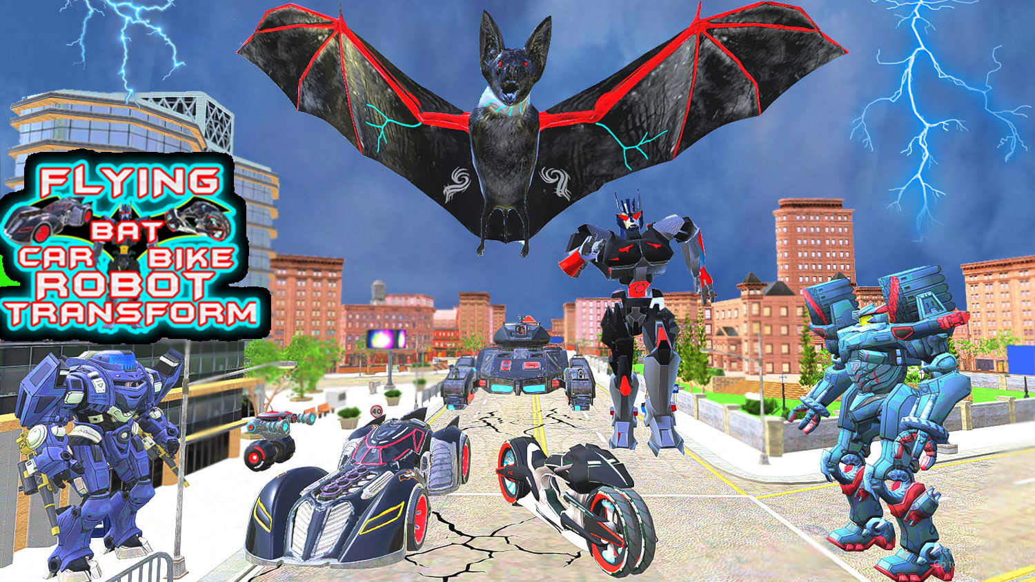 اسکرین شات 4 بازی Bat Robot Fighting Game