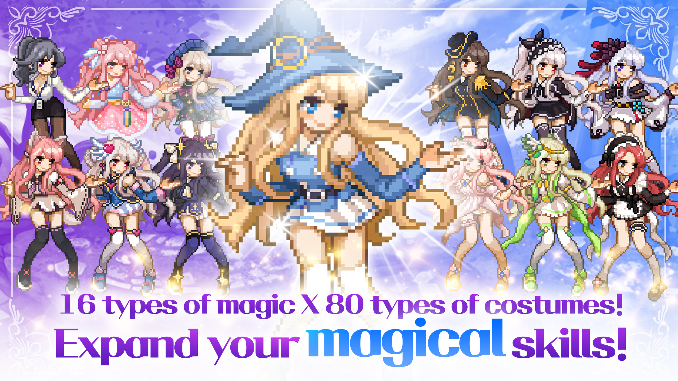 اسکرین شات 2 بازی Magical Girl: Idle Pixel Hero