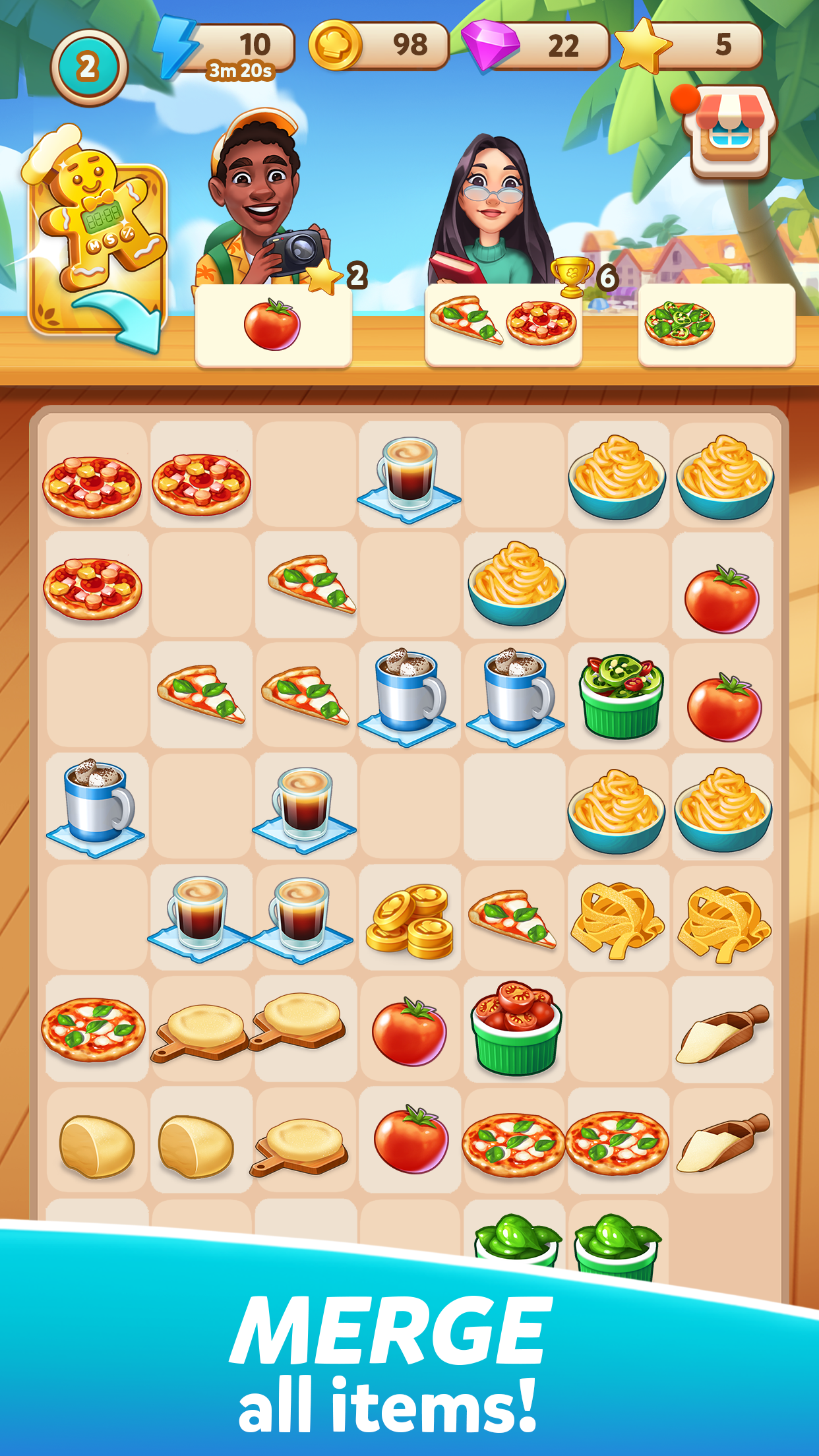 اسکرین شات 1 بازی Cook & Merge Kate's Adventure