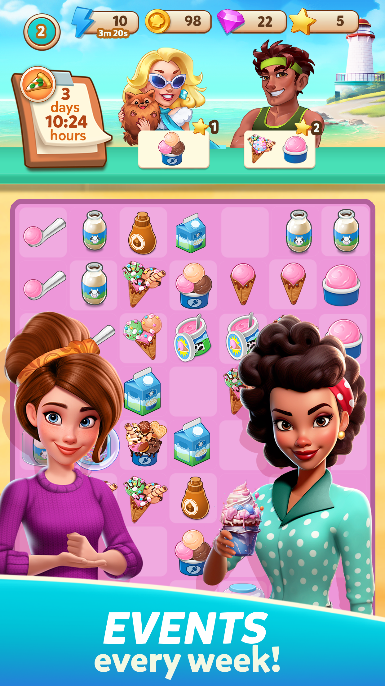 اسکرین شات 4 بازی Cook & Merge Kate's Adventure