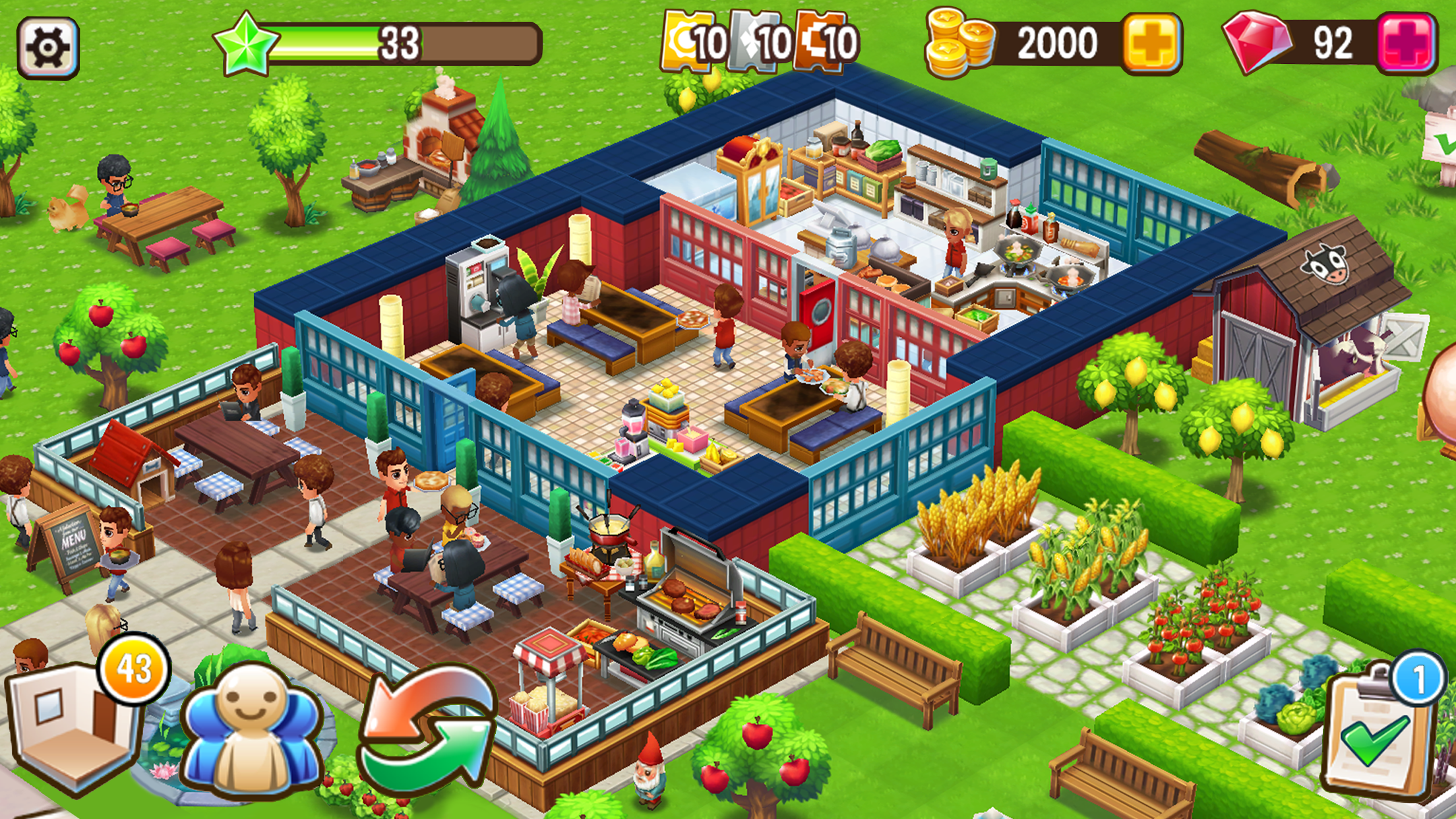 اسکرین شات 7 بازی Food Street - Restaurant Game
