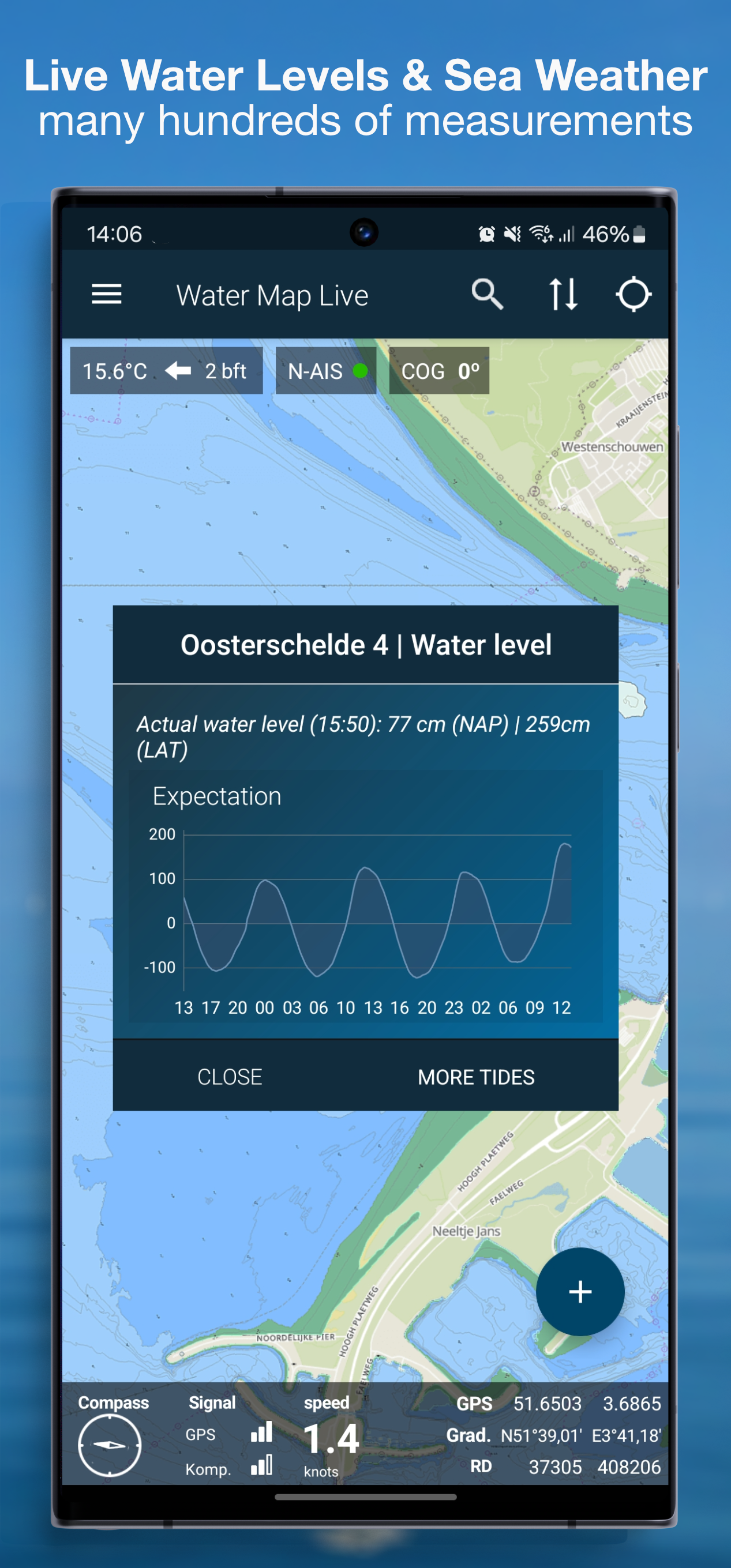 اسکرین شات 7 برنامه Water Map Live - Routes, AIS