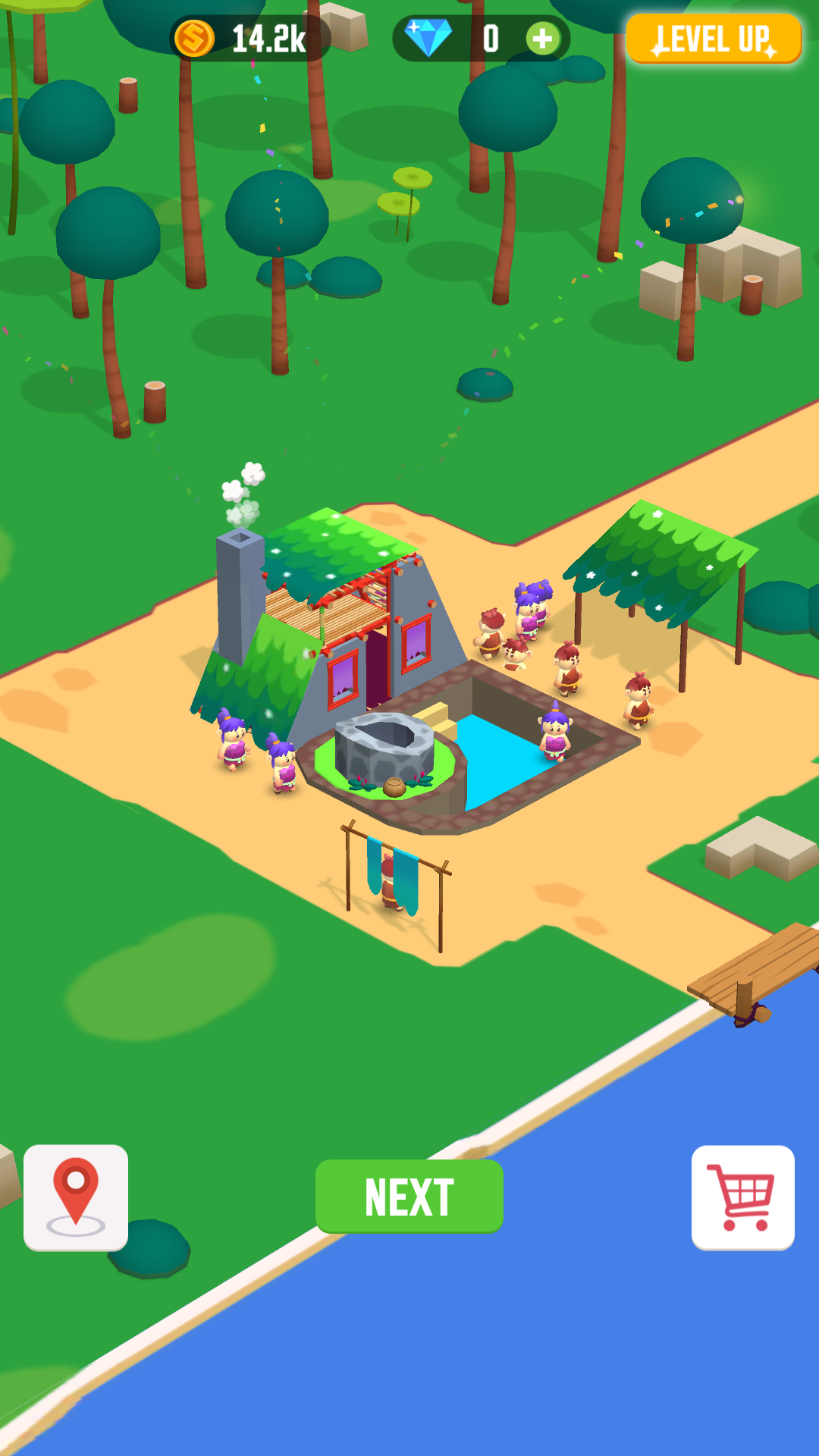 اسکرین شات 3 بازی Idle Jungle: Survival Builder