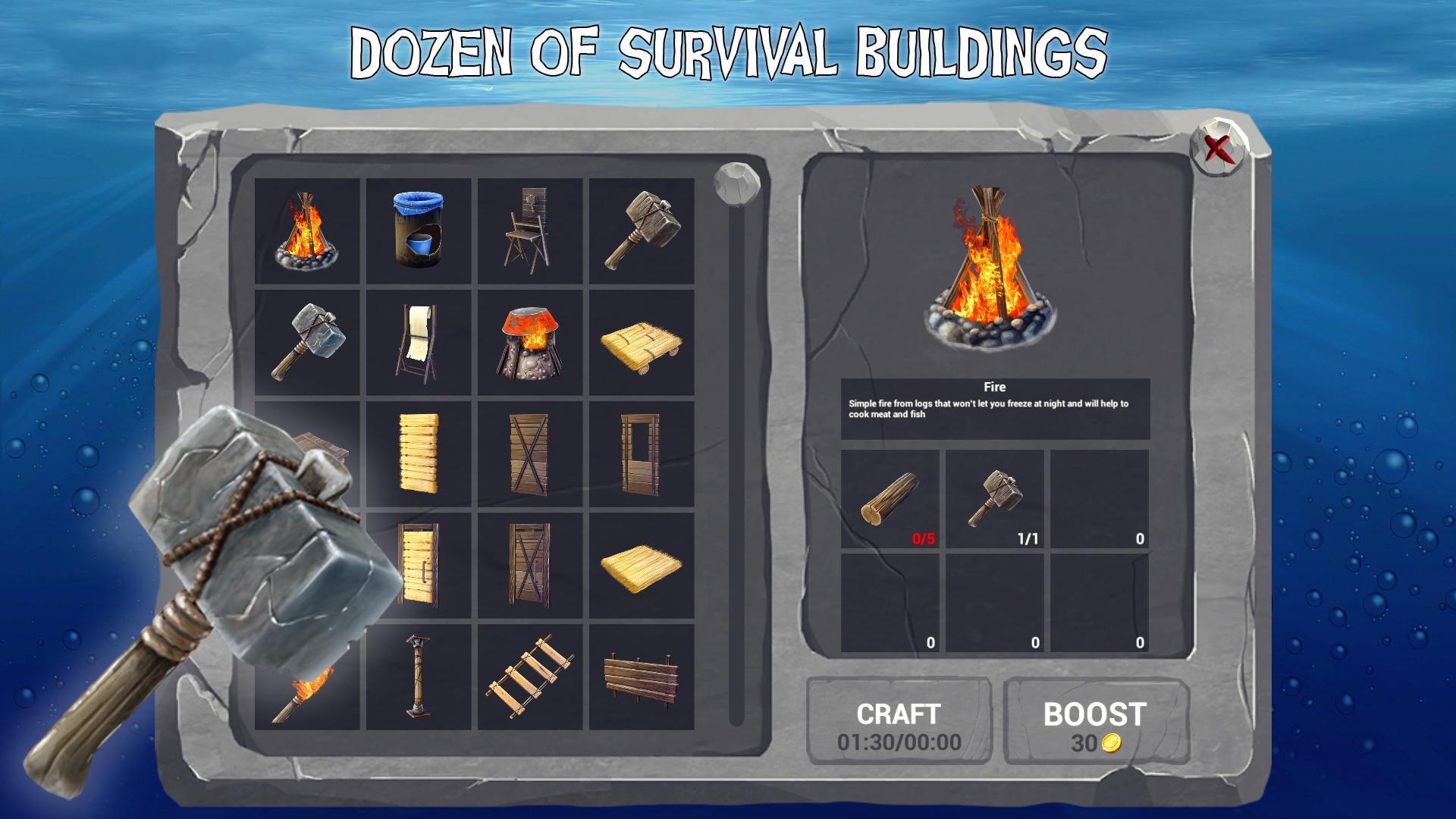 اسکرین شات 3 بازی Raft Survival Ark Simulator