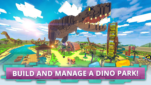 اسکرین شات 7 بازی Dino Theme Park Craft: Ride Dinosaur Rollercoaster