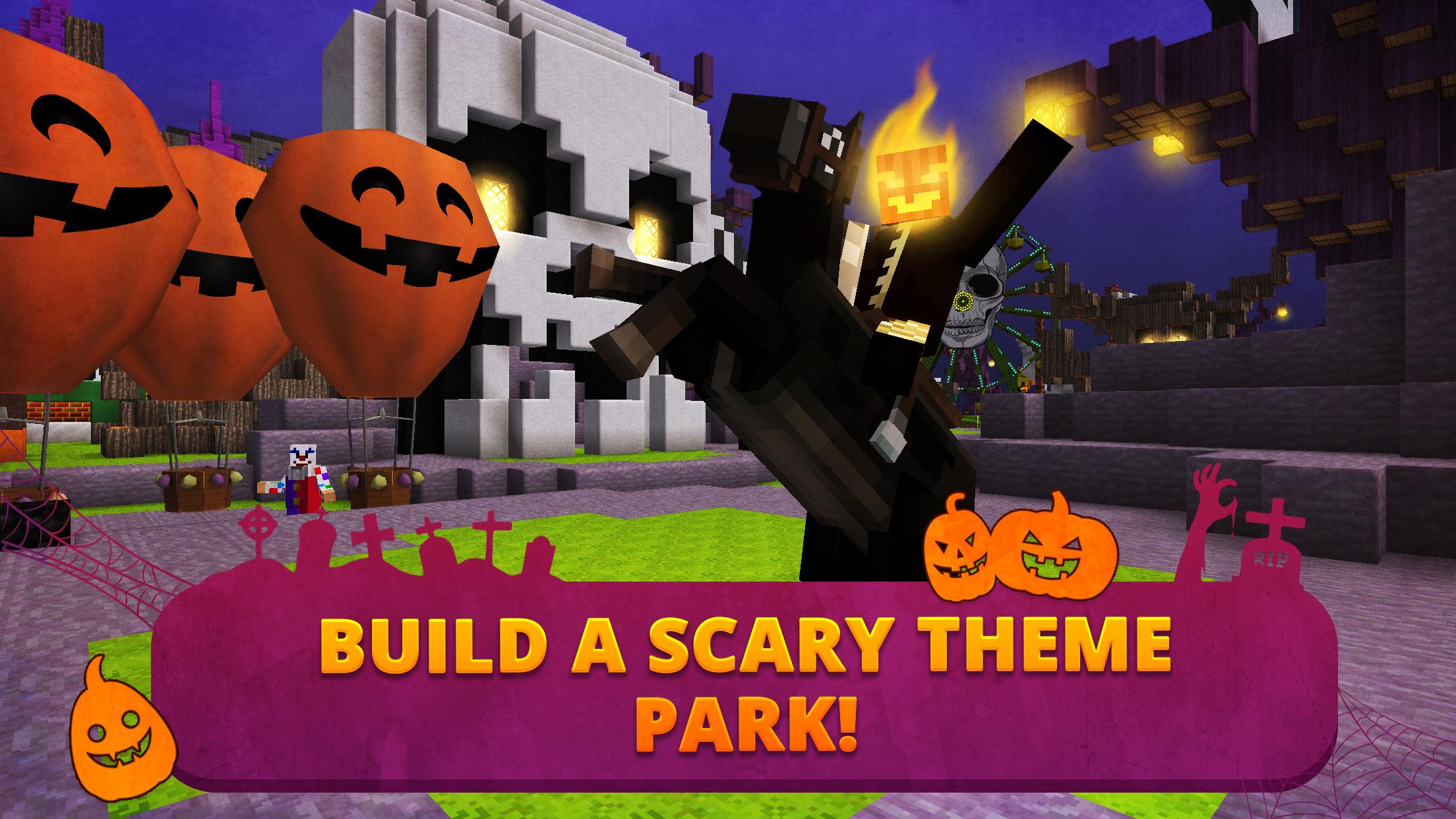 اسکرین شات 1 بازی Scary Theme Park Craft: Spooky Horror Zombie Games