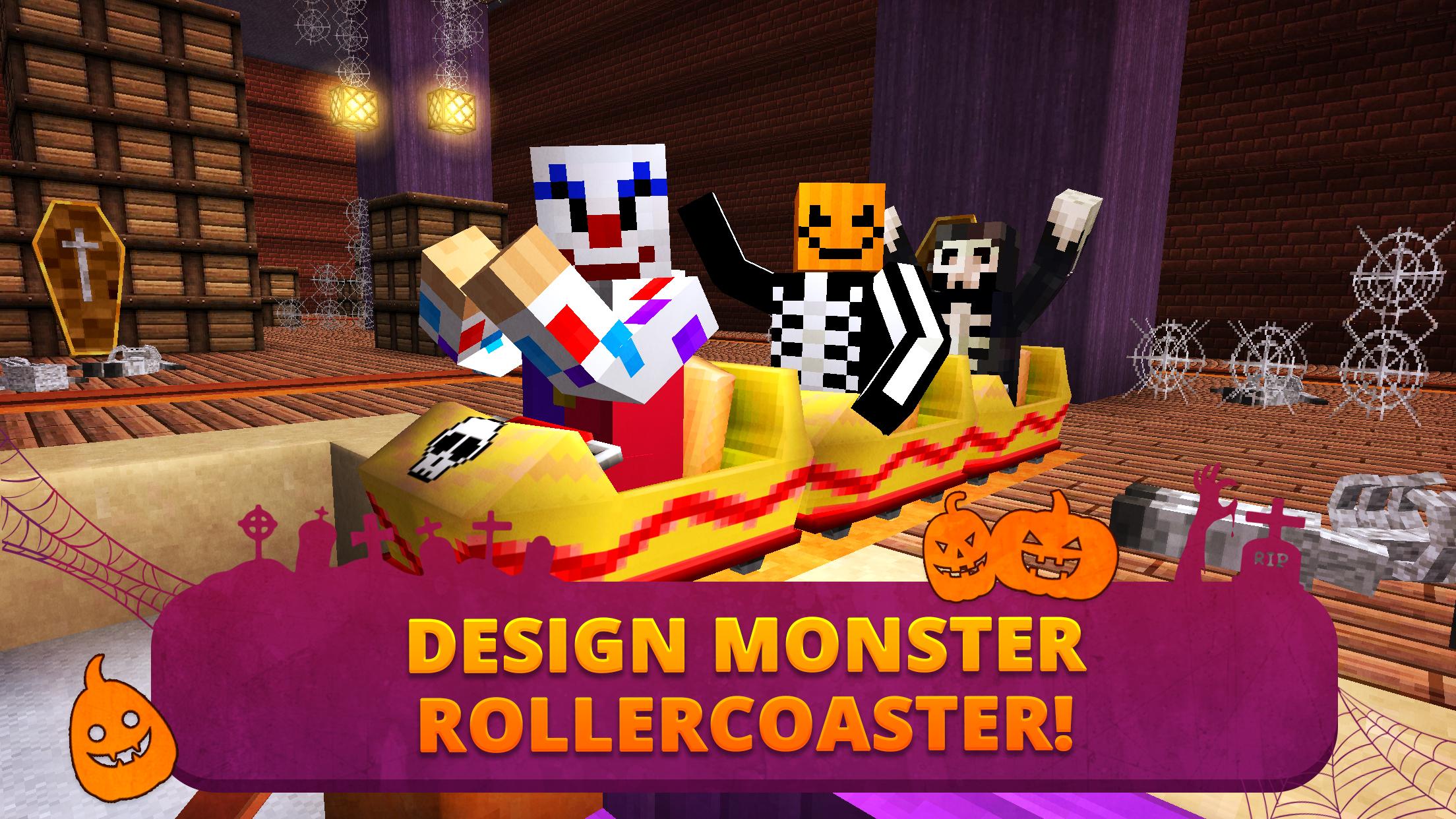اسکرین شات 2 بازی Scary Theme Park Craft: Spooky Horror Zombie Games