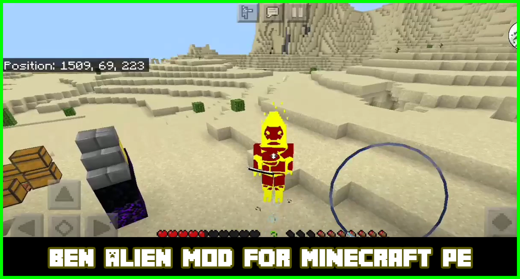 اسکرین شات 1 برنامه Cool Ben Alien Mod for MCPE