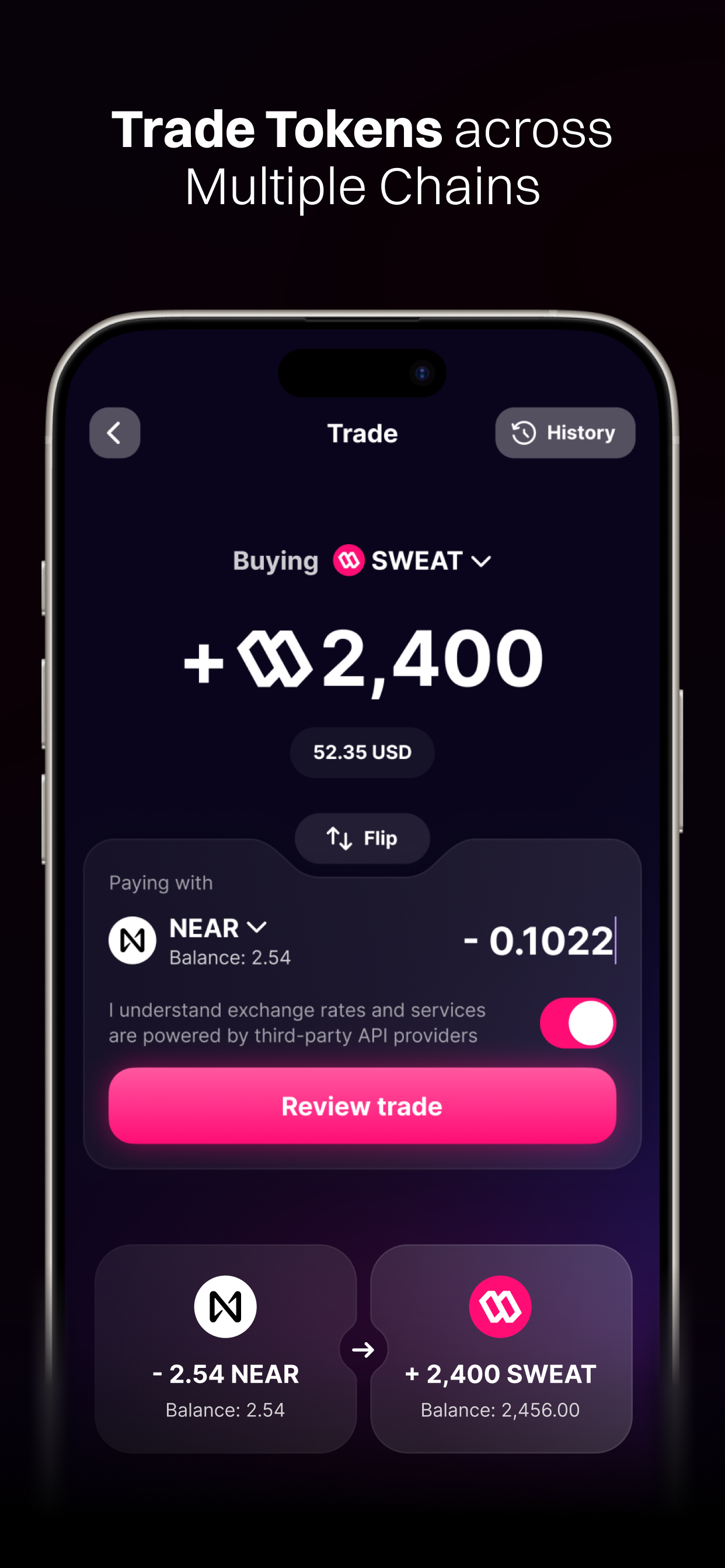 اسکرین شات 5 برنامه Sweat Wallet: Crypto & Rewards
