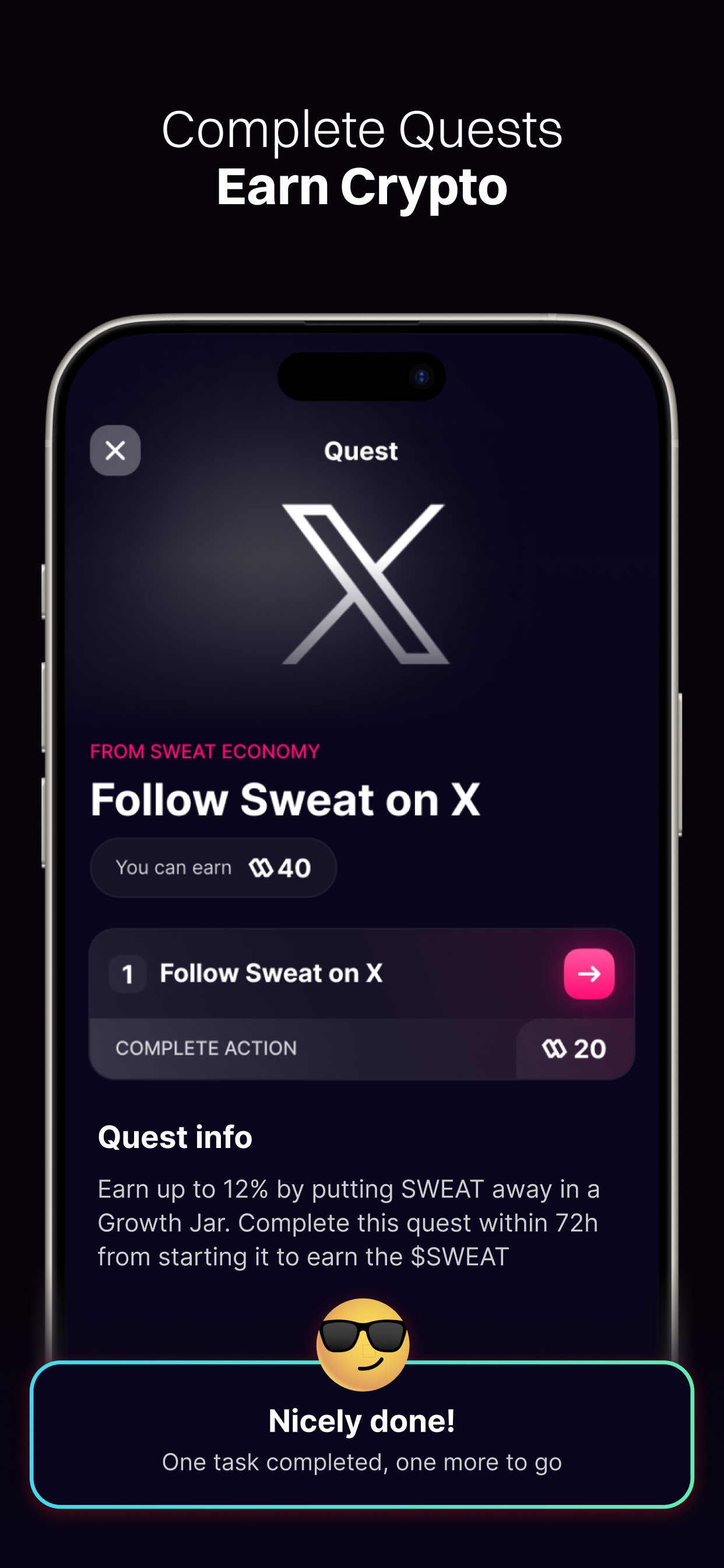 اسکرین شات 7 برنامه Sweat Wallet: Crypto & Rewards