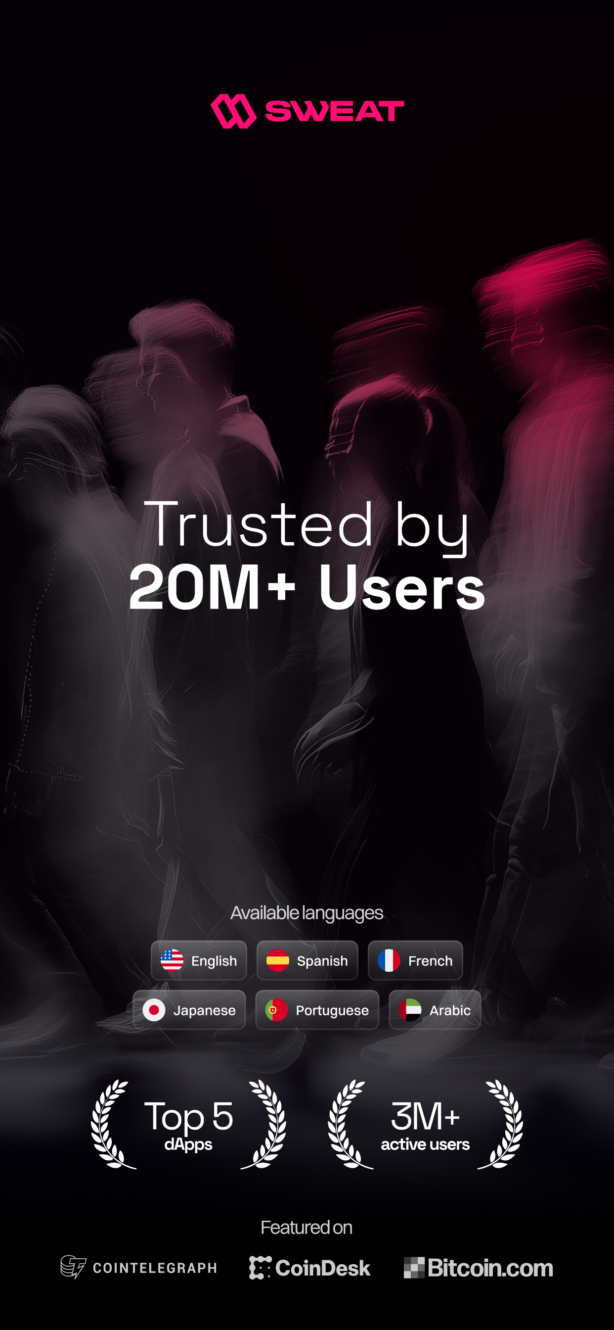 اسکرین شات 1 برنامه Sweat Wallet: Crypto & Rewards