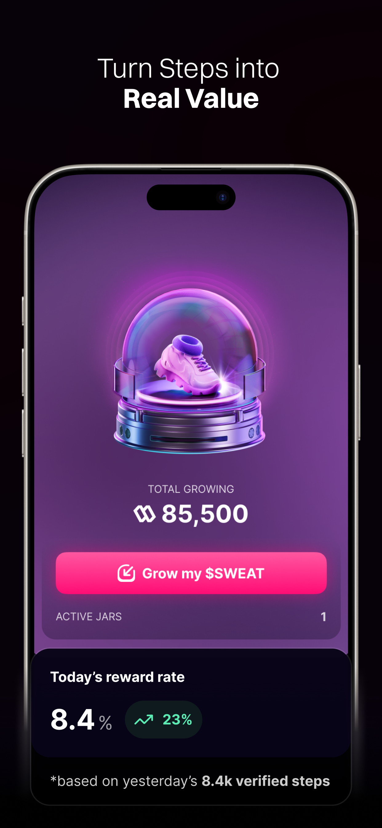 اسکرین شات 4 برنامه Sweat Wallet: Crypto & Rewards