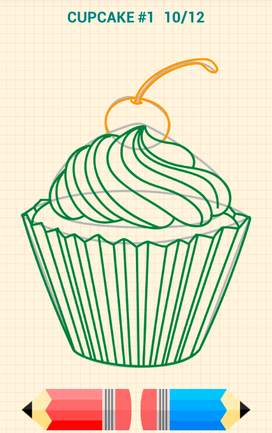اسکرین شات 5 برنامه How to Draw Desserts