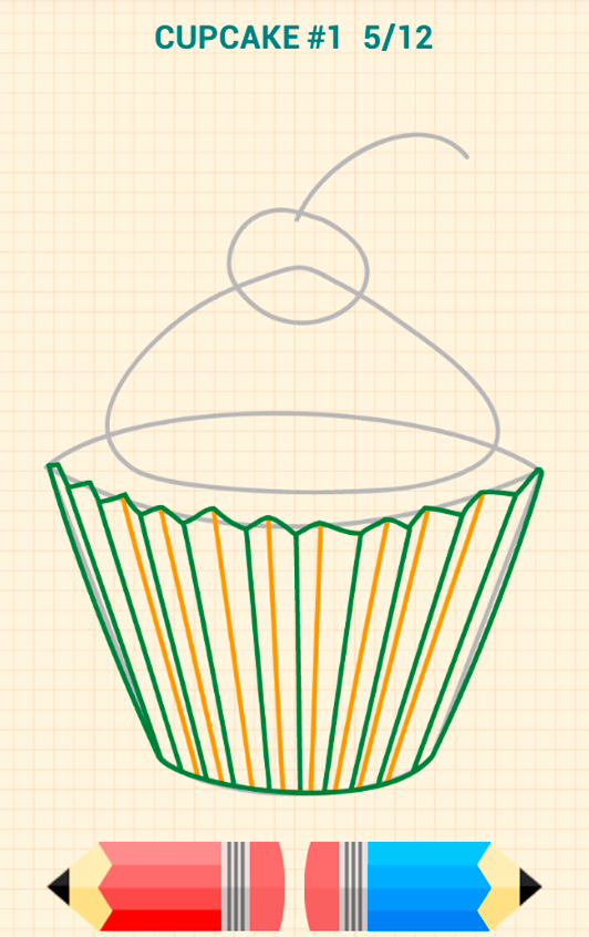 اسکرین شات 4 برنامه How to Draw Desserts