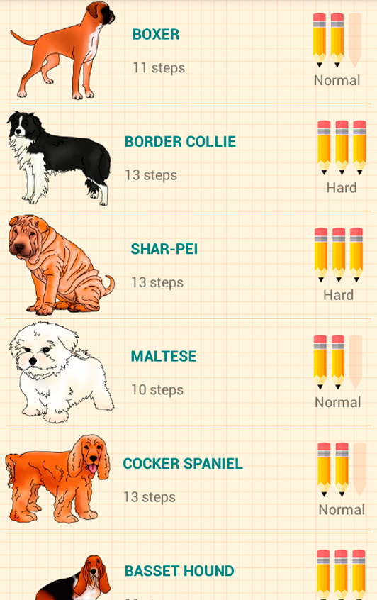 اسکرین شات 2 برنامه How to Draw Dogs