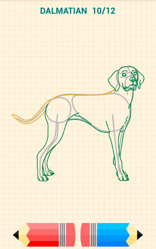 اسکرین شات 5 برنامه How to Draw Dogs