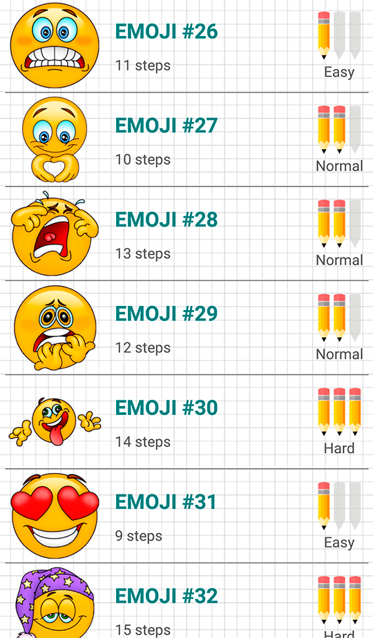 اسکرین شات 2 برنامه How to Draw Emoji Emoticons