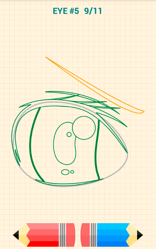 اسکرین شات 5 برنامه How to Draw Anime Eyes