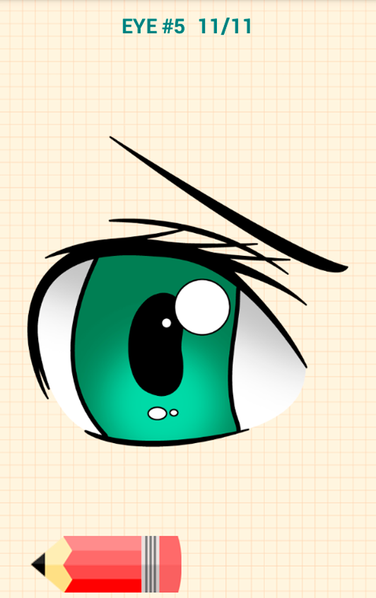 اسکرین شات 6 برنامه How to Draw Anime Eyes