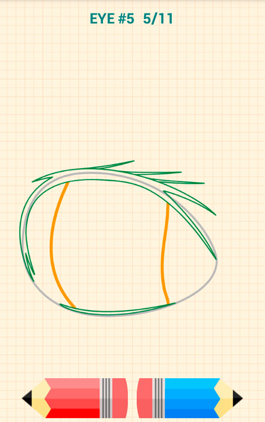اسکرین شات 4 برنامه How to Draw Anime Eyes
