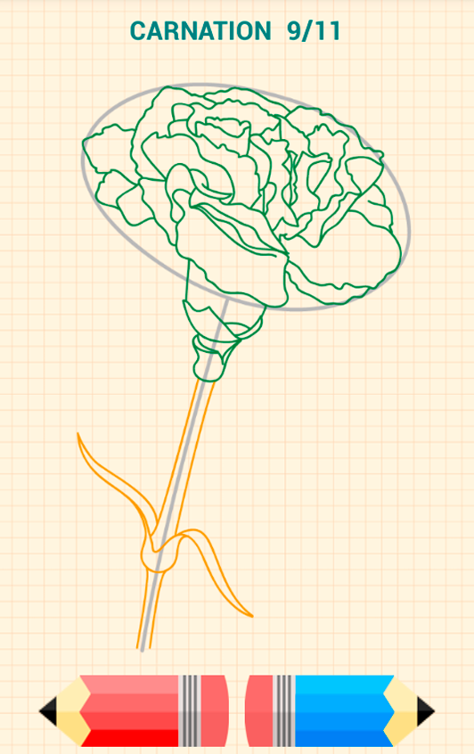 اسکرین شات 5 برنامه How to Draw Flowers